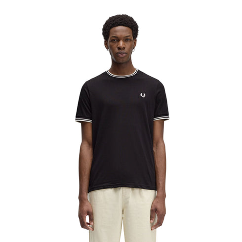 T-shirt Uomo in jersey di cotone con doppia riga